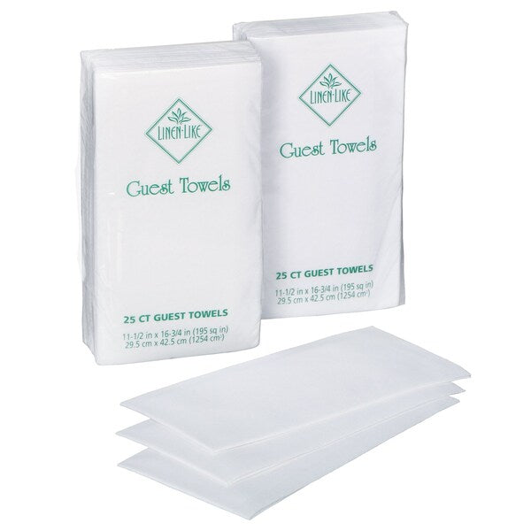 Guest Towel, White, 1/6 Fold, PK125