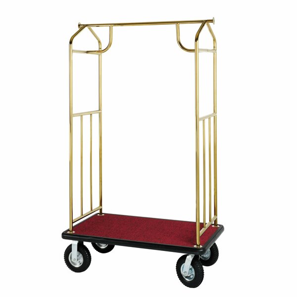 Transporter Bellmans Cart, Brass Finish