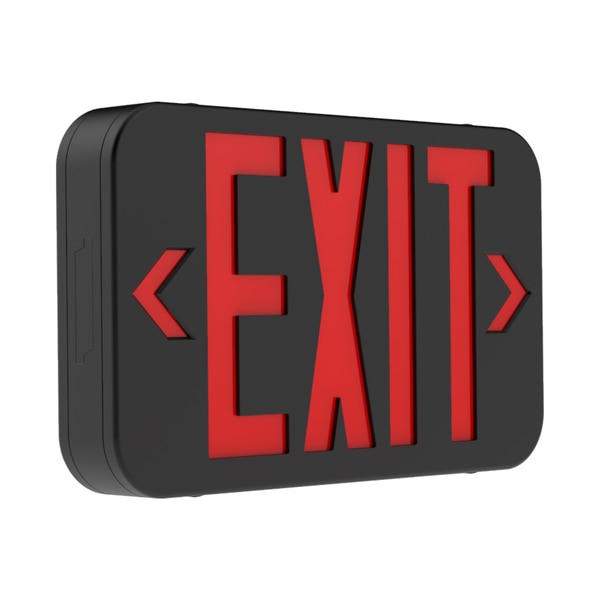 LED Exit Sign w/ Battery Back-Up, CERB
