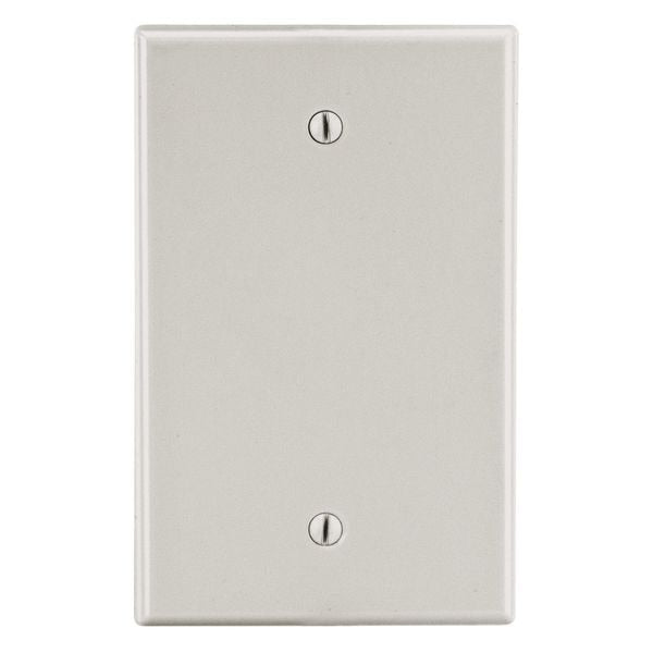 Wallplate, 1-Gang, Box Mount Blank, Light Almond