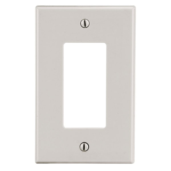 Wallplate, Mid-Size 1-Gang, 1) Decorator, Light Almond