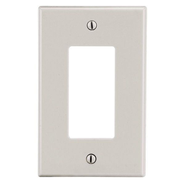 Wallplate, 1-Gang, 1) Decorator, Light Almond