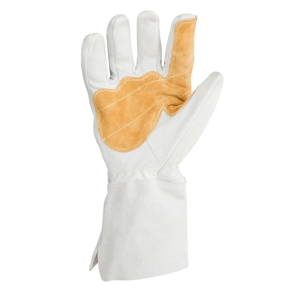 MIG Welding Gloves, Grade A Leather Blend Palm, 3XL, PR