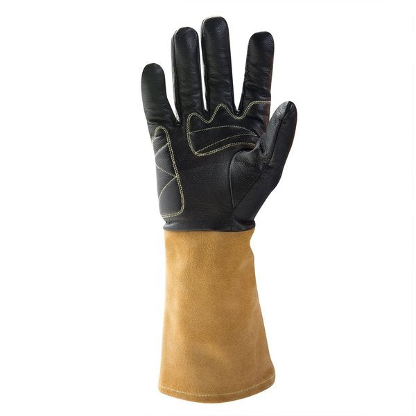 TIG Welding Gloves, Grade A Leather Blend Palm, L, PR