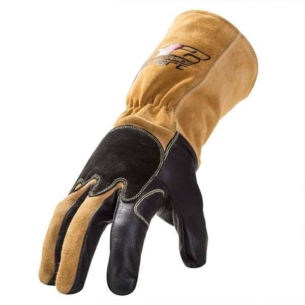 TIG Welding Gloves, Grade A Leather Blend Palm, S, PR