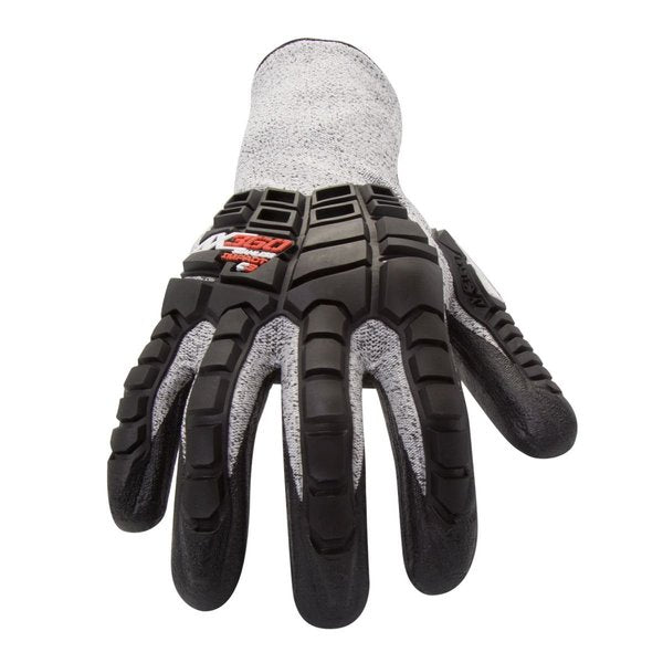 Cut Resistant Impact Coated Gloves, 3 Cut Level, Foam Nitrile, S, 1 PR
