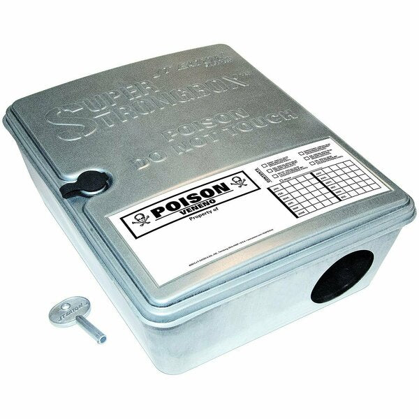 Bait Station, Galvanized Steel, PK6