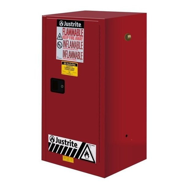 SURE-GRIPÂ® EX COMPAC FLAMMABLE SAFETY CABINET, CAP. 15 GALLONS, 1 SHEL