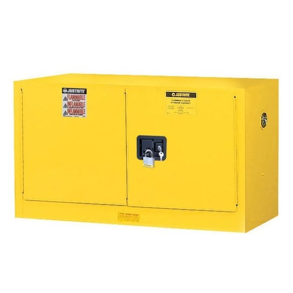 SURE-GRIPÂ® EX WALL MOUNT FLAMMABLE SAFETY CABINET, CAP. 17 GALLONS, 1