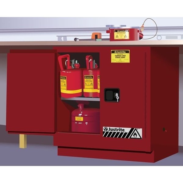 SURE-GRIPÂ® EX UNDERCOUNTER FLAMMABLE SAFETY CABINET, CAP. 22 GALLON, 1