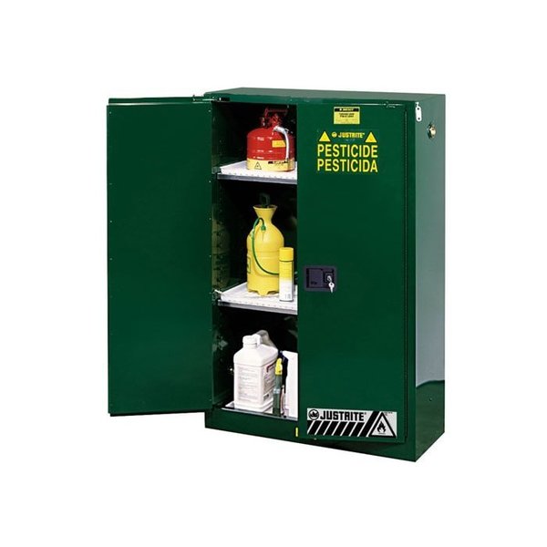 SURE-GRIPÂ® EX PESTICIDES SAFETY CABINET, CAP. 60 GALLONS, 2 SHELVES, 2