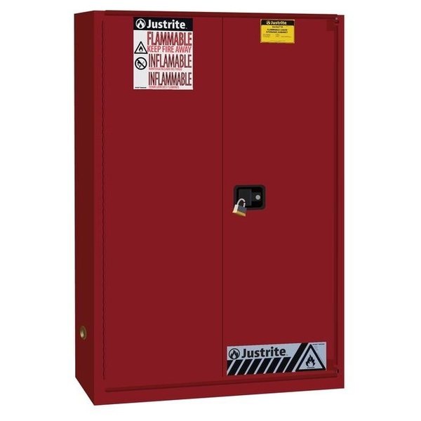 SURE-GRIPÂ® EX FLAMMABLE SAFETY CABINET, CAP. 45 GALLONS, 2 SHELVES, 1