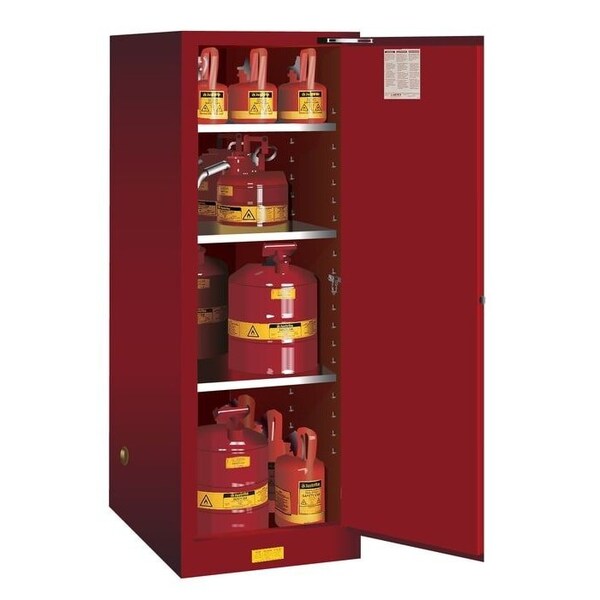SURE-GRIPÂ® EX DEEP SLIMLINE FLAMMABLE SAFETY CABINET, CAP. 54 GALLONS,
