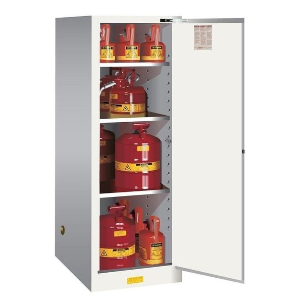 Flammable Cabinet, 54 gal., White