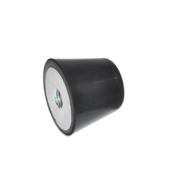 GN253-50-M10-55 Tapered Bumper Natural Rubber-Tapped