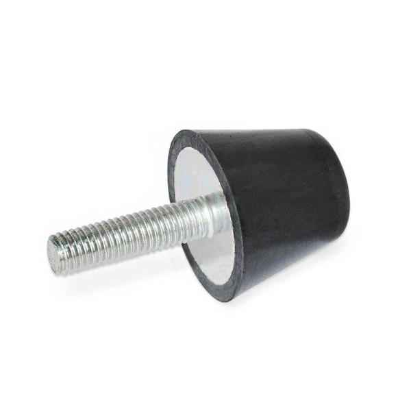 GN253-19-M5-10-55 Tapered Bumper Natural Rubber-Threaded Stud