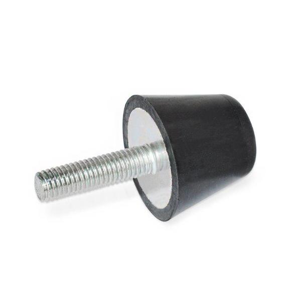 GN253-19-M5-6-55 Tapered Bumper Natural Rubber-Threaded Stud