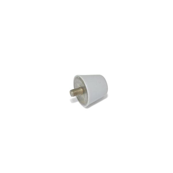 GN256-32-M8-30-55-GR Conical Bumper Stainless - Gray - Threaded Stud