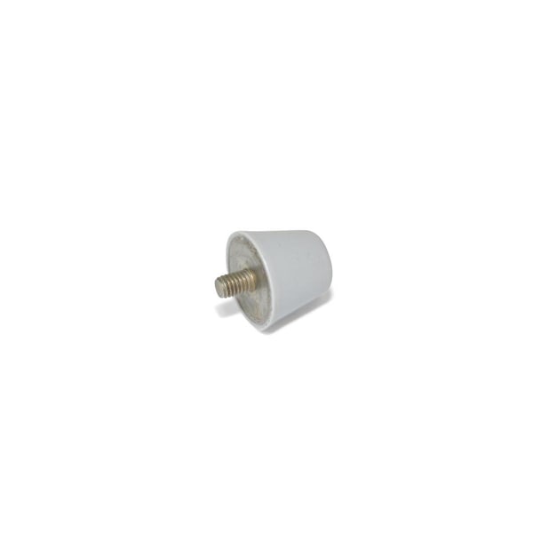 GN256-38-M8-30-55-GR Conical Bumper Stainless - Gray - Threaded Stud