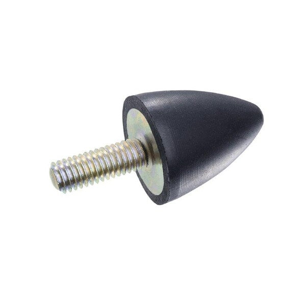 GN353.1-25-32-1/4X20-55 Rubber Bumper Cone Steel, Threaded Stud