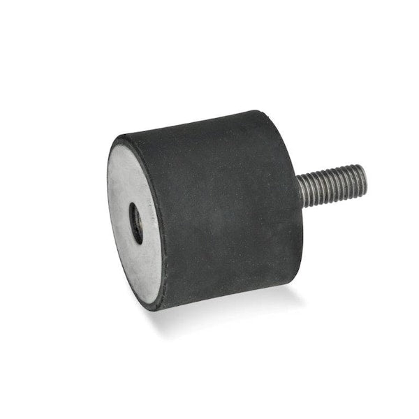 GN451-10-10-M4-ES-55 Rubber Bmpr Stainless, Intrnl Thread & Thrd Stud