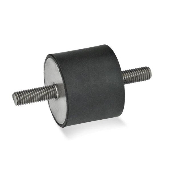 GN451-20-15-M6-SS-55 Rubber Bumper Stainless, Threaded Studs