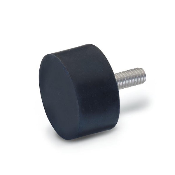 GN452.1-40-25-3/8X16-55 Rubber Bumper Stainless, Threaded Stud