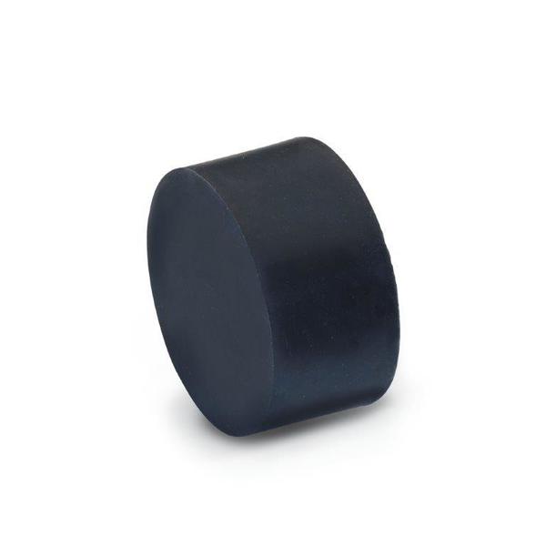 GN452.2-25-19-1/4X20-55 Rubber Bumper Stainless, Tapped