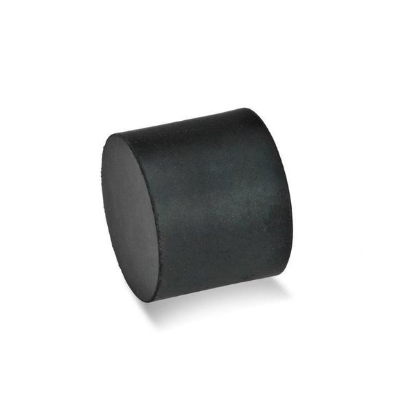 GN452-25-20-M6-E-55 Rubber Bumper Stainless, Tapped