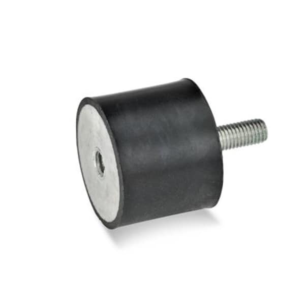 GN351-10-10-M4-ES-55 Rubber Bumper Internal Thread and Threaded Stud