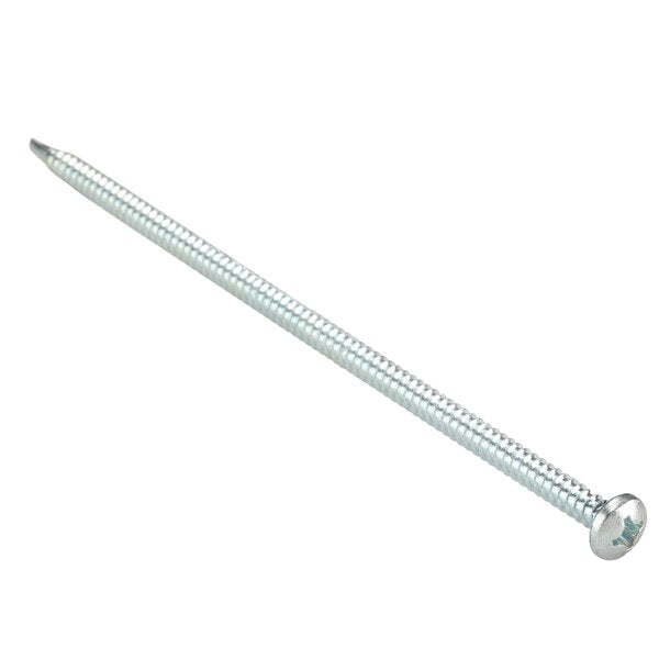 Self-Drilling Screw, #12-14 x 6 in, Zinc Plated Steel Pan Head Phillips Drive, 400 PK