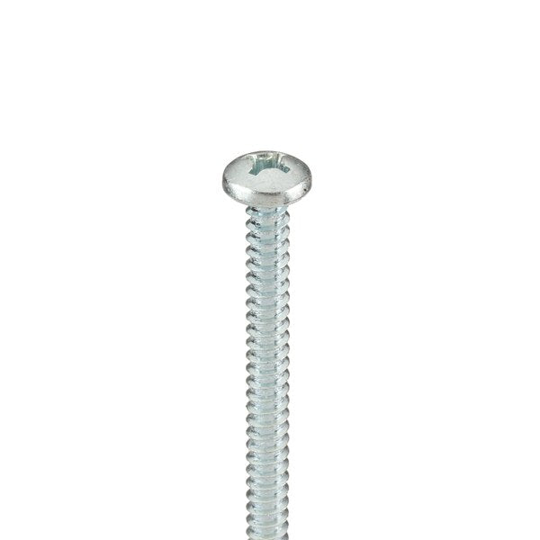 Self-Drilling Screw, #12-14 x 6 in, Zinc Plated Steel Pan Head Phillips Drive, 400 PK