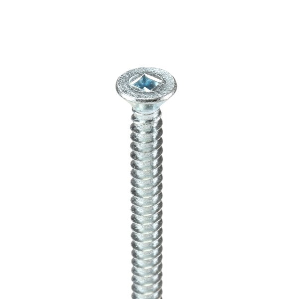 Self-Drilling Screw, #10-16 x 3-1/2 in, Zinc Plated Steel Flat Head Square Drive, 1000 PK