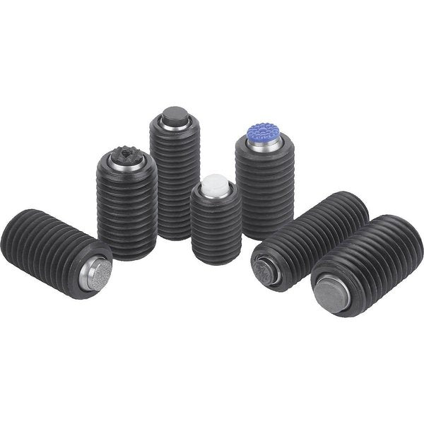 Self-Aligning Pads With O-Ring, Form:K Carbon Steel, Interchangable Insert, Comp:Polyacetal