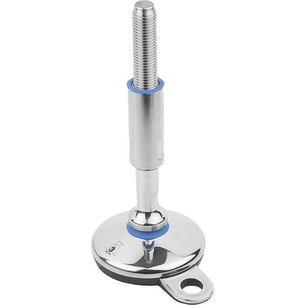 Levelling Foot For Hyg. Area, Form:B M24X79, D=100, Stainless Steel