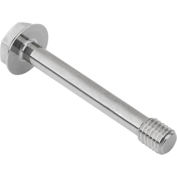 M6 Hex Head Cap Screw, Polished 316 Stainless Steel, 45 mm L