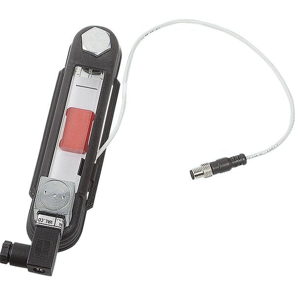 Oil Level Gauge W Oil Level & Temp Monitor D1=M12 164X42X21 Plastic, Norm Closed Contact, Comp:Steel