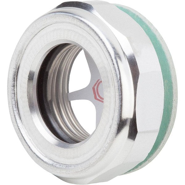 Oil Level Sight Glass W. Nat. Glass Lens With Reflector, D1=M20X1, 5, D=29, 5, Aluminum