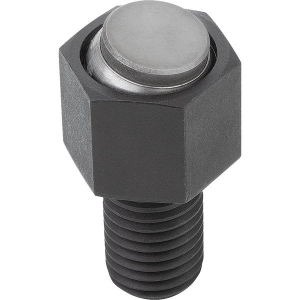 Self-Aligning Pads W O-Ring, Form:E Carbon Steel, Interchangable Insert, Comp:Stainless Steel, Sw=19