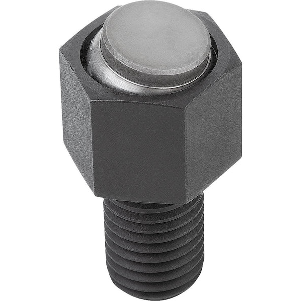 Self-Aligning Pads W O-Ring, Form:E Carbon Steel, Interchangable Insert, Comp:Stainless Steel, Sw=19