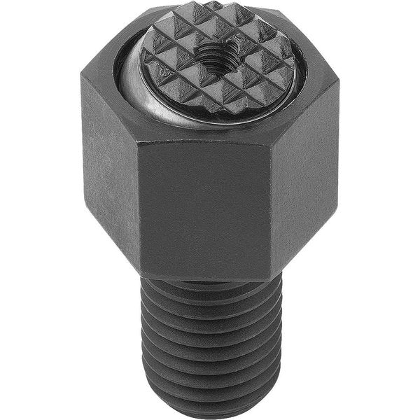 Self-Aligning Pads With O-Ring, Form:F Carbon Steel, Interchangable Insert, Comp:Tool Steel, Sw=36