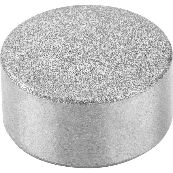 Grippers And Inserts Round D2=20, L3=10, Form:O Rough, Stainless Steel Diamond Impregnated Surfac