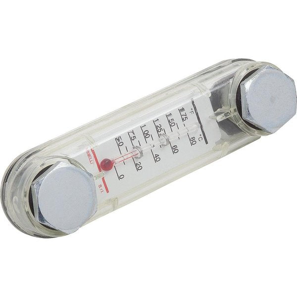 Oil Level Gauge Form:B With Thermometer 103X27X20, L1=76, D1=M10, Thermoplastic