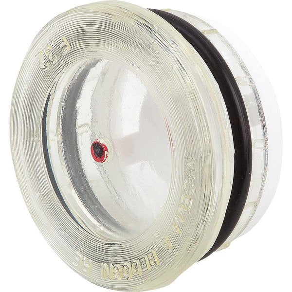 Oil Level Sight Glass Press-In With Reflector, D1=38, D=42, Thermoplastic