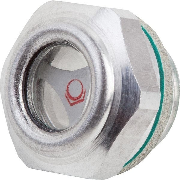 Oil Level Sight Glass With Reflector, D1=G1/4, D=20, Aluminum