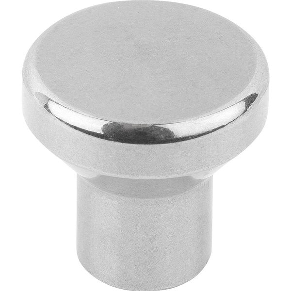 Mushroom Knob Hygienic UsitÂ® D=M08 D1=33 Stainless Steel 1.4404, Polished, High Collar