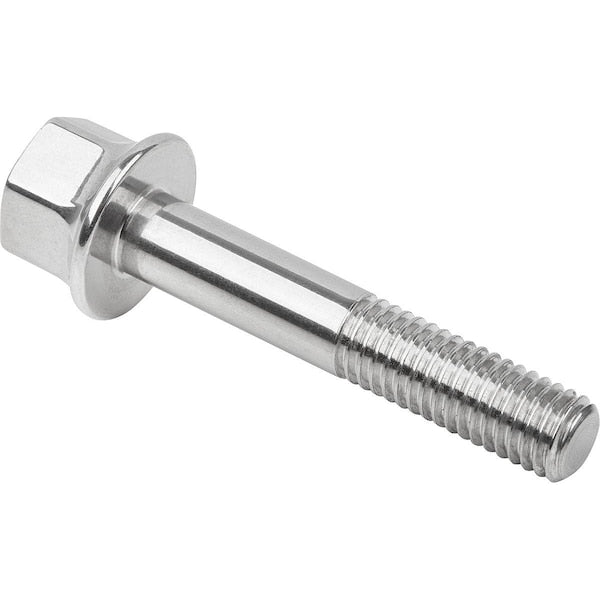M12 Hex Head Cap Screw, Polished 316 Stainless Steel, 80 mm L