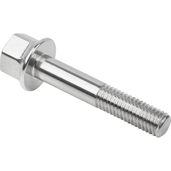 M16 Hex Head Cap Screw, Polished 316 Stainless Steel, 70 mm L