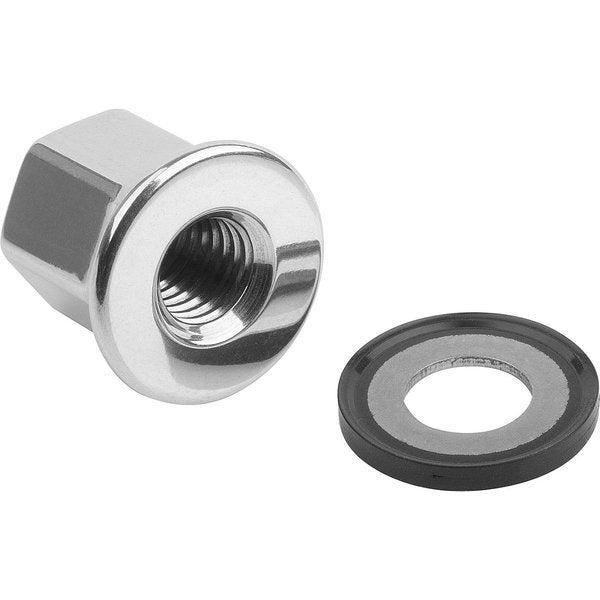 Cap Nut, M8, 316 Stainless steel, Polished, 16 mm H