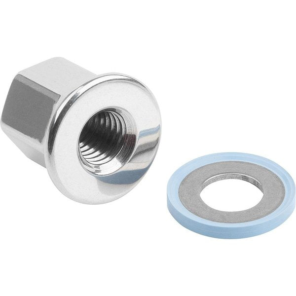 Cap Nut, M12, 316 Stainless steel, Polished, 23 mm H